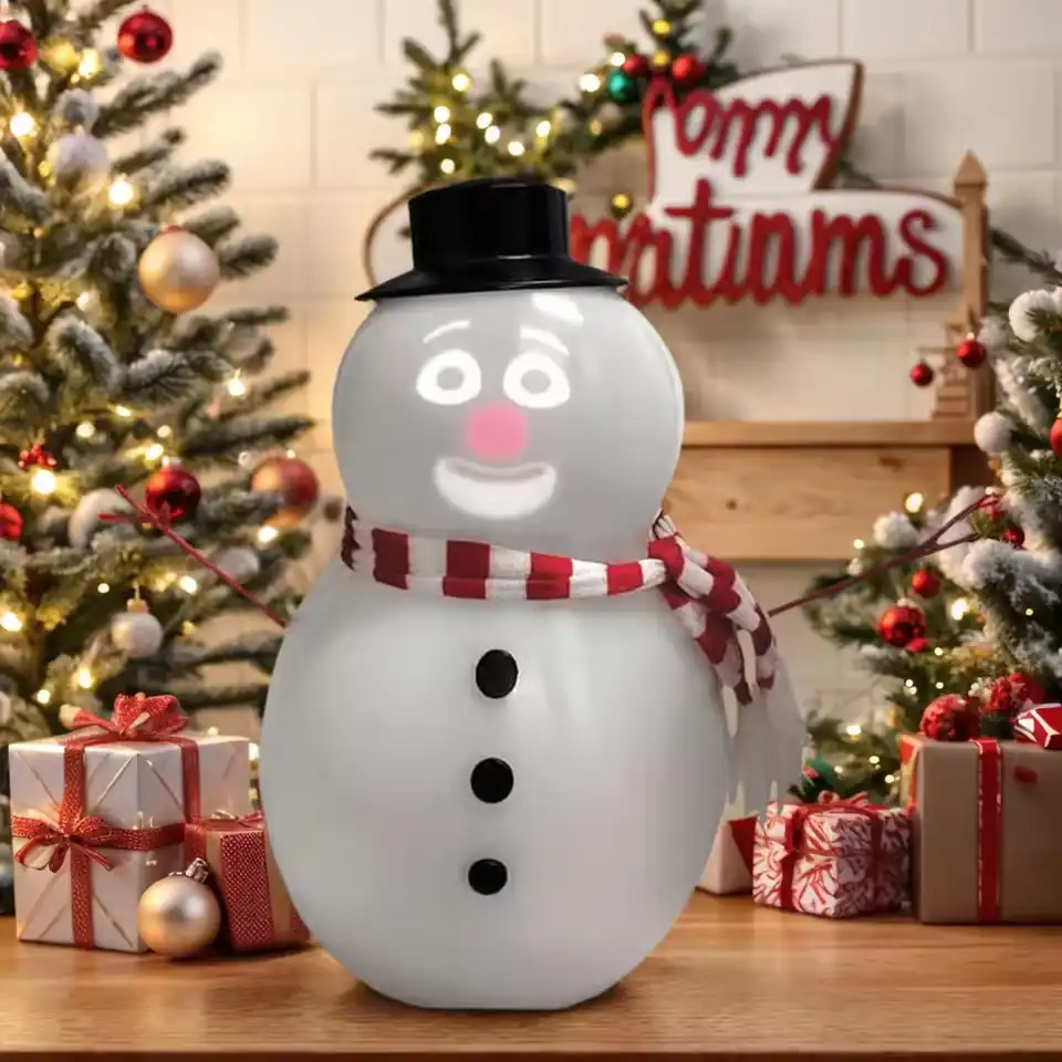 Animated Talking Snowman Blink Snowman with Built in Projector Sound Speaker Outdoor